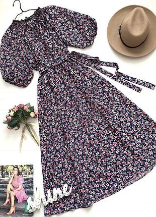 Сукня максі в квітковий принт