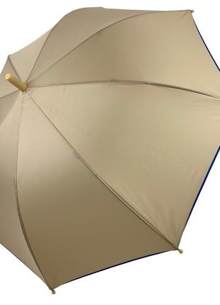 Детский зонт-трость бежевого кольору от toprain, 6-12 лет, toprain0039-8