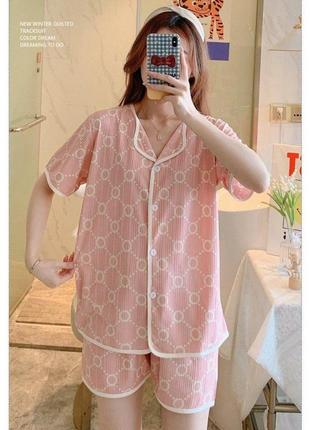 Піжама жіноча для сну 3в1 кольору в асортименті (9105)6 фото