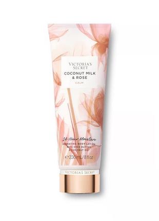 Лосьйон для тіла victorias secret natural beauty fragrance lotion coconut milk & rose calm