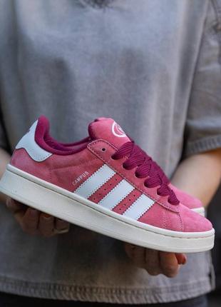 Жіночі кросівки adidas campus 00s suede pink strata