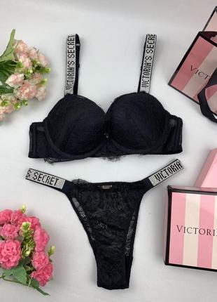 Комплект victoria's secret мереживо