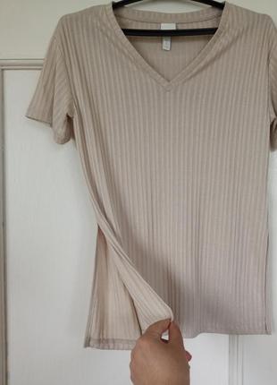 Футболка в рубчик, кофточка, лонгслів3 фото