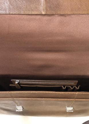Статусный кожаный деловой портфель marks&amp;spencer сумка для ноутбука деловой кожаный портфель5 фото