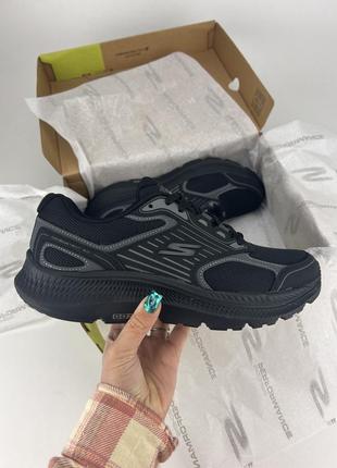 Кроссовки skechers go run consistent 2.0 220866 bbk, оригинальные кроссовки скейчерс черные мужские