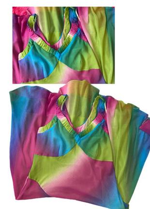 Сарафан платье из 13 в 30 разноцветный макси летнее яркое винтаж 2000