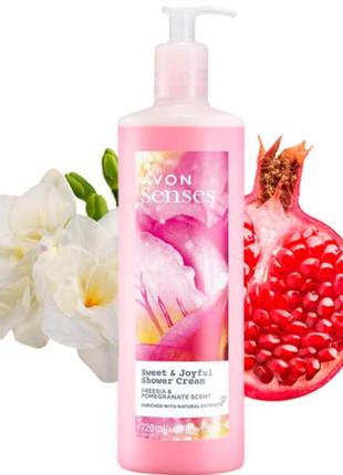 Крем-гель для душу «щасливі моменти», 720 мл. avon sweet joyful