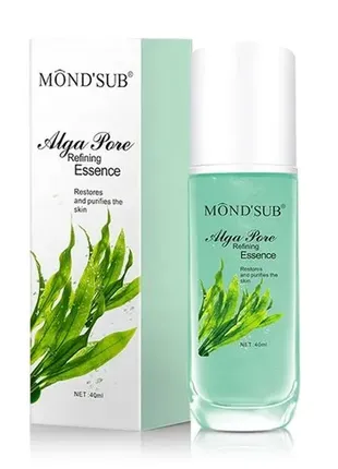 Сироватка для жирної шкіри обличчя mond'sub alga pore refining essence, 40 мл