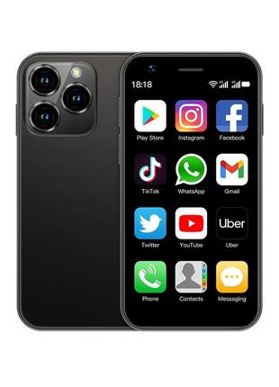 Мини смартфон soyes xs16 2/16gb black компактный сенсорный телефон с ярким экраном 2,5 дюйма