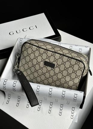 Клатч gucci alpha wearable wallet beige