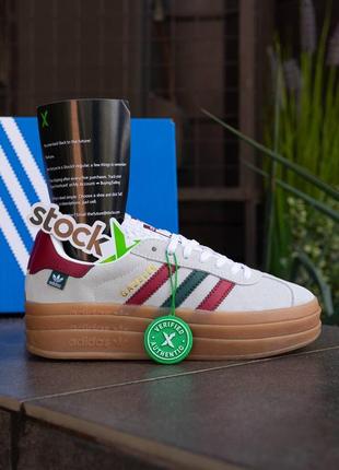 Жіночі кросівки adidas gazelle bold maple leaf