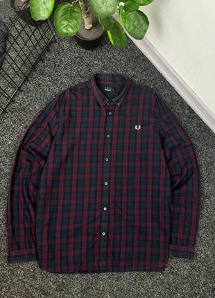 Чоловіча оригінальна сорочка fred perry flannel