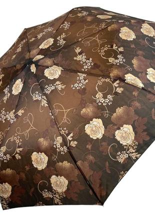 Женский полуавтоматический зонт sl на 8 спиц с цветочным принтом, 0310е-5