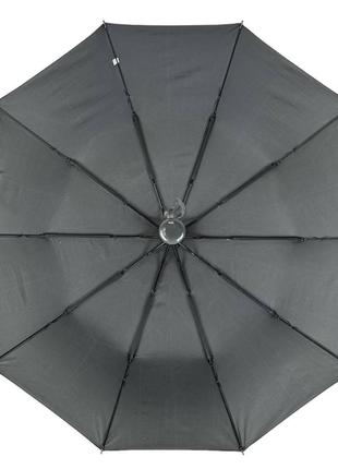 Складной однотонный зонт полуавтомат от bellissimo, антиветер, серый м0533-24 фото