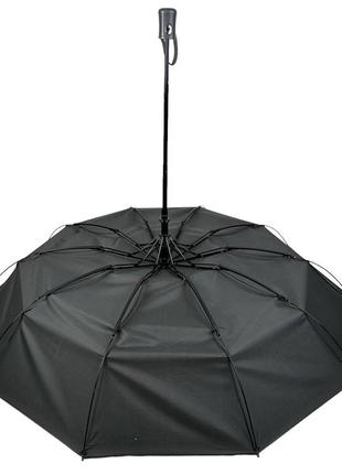 Складной однотонный зонт полуавтомат от bellissimo, антиветер, серый м0533-25 фото