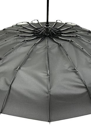 Мужской складной зонт-автомат от feeling rain на 16 спиц антиветер, черный, m 02316-16 фото