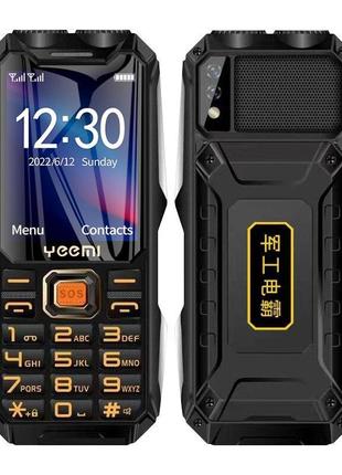 Мобільний телефон tkexun q8 (happyhere q8) black зручна кнопкова мобілка з великим екраном