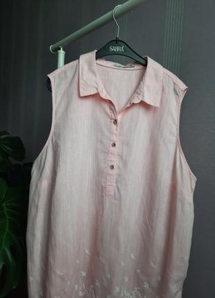 Блуза великого розміру з вишивкою cecil2 фото