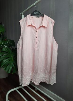 Блуза великого розміру з вишивкою cecil3 фото