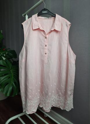 Блуза великого розміру з вишивкою cecil4 фото