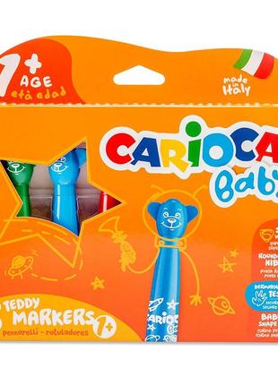 Фломастери для малювання carioca baby 42815 6 кольорів