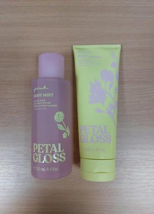 Набор для тела petal gloss от victoria's secret pink4 фото