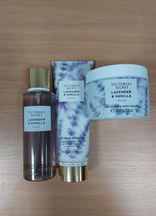 Набор для тела lavender & vanilla от victoria's secret9 фото