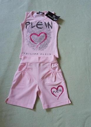 Костюм на дівчинку 2-3 роки, майка, шорти на дівчинку 2-3 роки