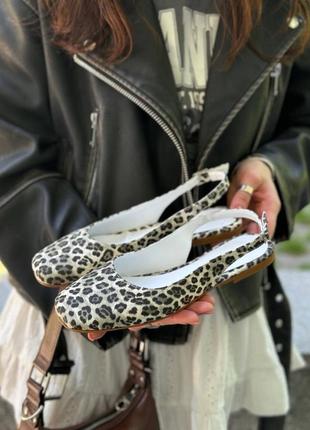 Балетки туфли лео леопард женские6 фото