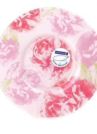 Тарелка десертная luminarc pastel pink d9716 22.5 см розовая