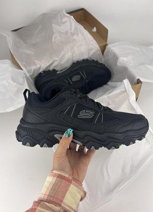 Skechers stamina at 237527/bbk(km5222), оригинальные кроссовки скейчерс мужские черные