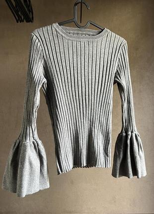 Кофта трикотажная с широким рукавом