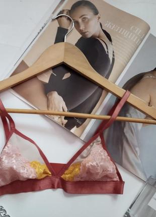 Женский прозрачный кружевной бюстгальтер лиф