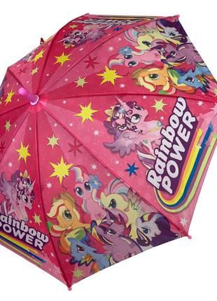Детский зонт-трость полуавтомат розовый от paolo rossi 0031-3