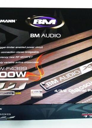 Автомобільний підсилювач потужності звуку boschmann bm audio xw-f4399 1700w 4 канали7 фото