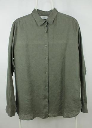 Качественная льняная рубашка uniqlo women's linen shirt