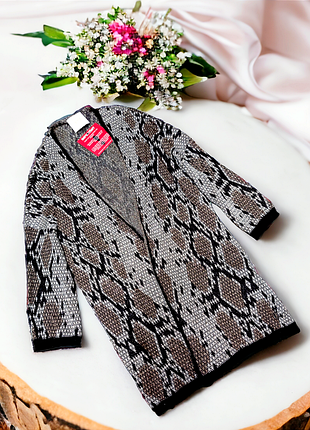 Брендовый стильный кардиган с люрексом eco italy вискоза этикетка