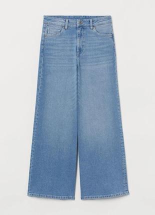 H&m укорочені джинси кюлоти жіночі