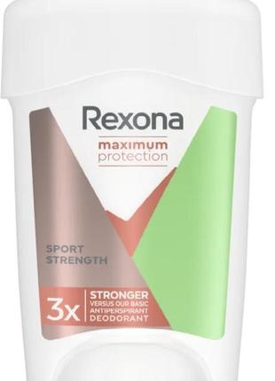 Кремовий дезодорант-антиперспірант rexona maximum protection