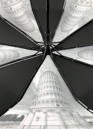 Складна парасоля напівавтомат міста, від toprain, антивітер, 0542-17 фото