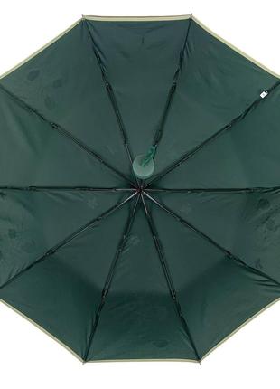 Жіноча складна механічна парасолька від toprain, зелений, 0097-63 фото