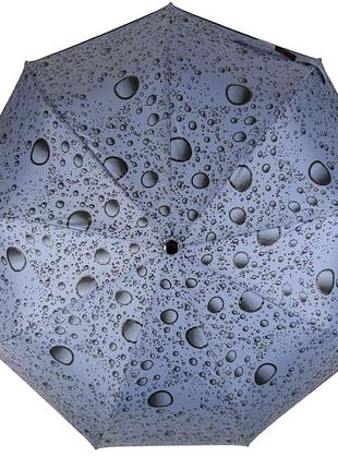 Жіноча напівавтоматична парасоля на 9 спиць антивітер з бульбашками від toprain, блакитний tr0541-23 фото