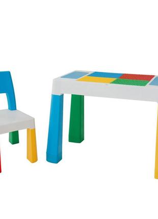 Детский стол со стулом для рисования и игр в лего6 фото