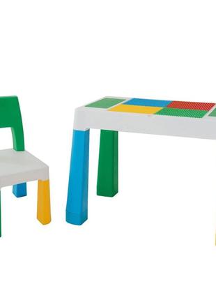 Детский стол со стулом для рисования и игр в лего7 фото