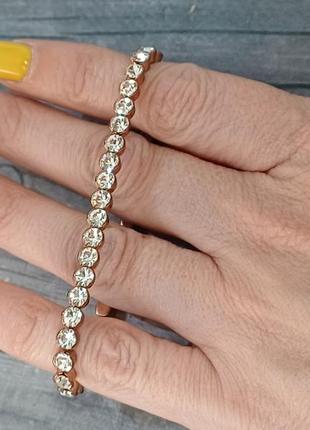 Стрейч браслет сплав кристали га середню ручку