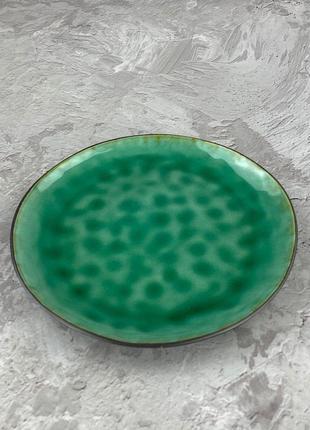 Тарілка olens зелена лагуна jm-1004 21 см2 фото