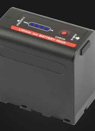 Акумулятор np-f980 (np-f970, np-f960) з функцією powerbank та usb для камер sony та led світла (7800 ma)