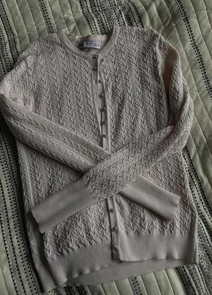 Рожева кофта кардиган рожевий на ґудзиках zara