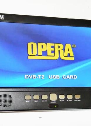 Автомобильный телевизор с т2 opera 1002 портативный телевизор опера с hdmi 10” цифровое телевидение