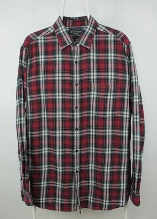 Стильна фланелева сорочка рубашкаа uniqlo flannel shirt
